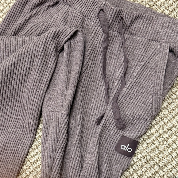 ALO Yoga Muse sweatpant in raisinette Heather - Picture 4 of 5